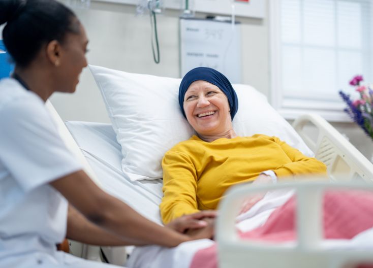 woman in hospital