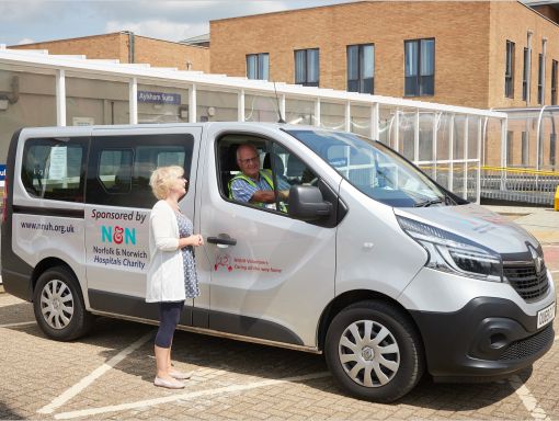 Patient mini bus with volunteer driver
