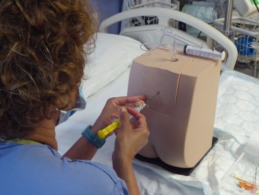 Epidural training simulator