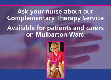 NNUH offers complementary therapies on the Mulbarton Ward