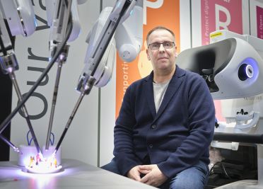 Steve with robot