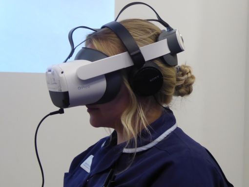 Using a VR headset